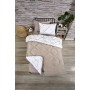 ETE HOMETEX TEK KİŞİLİK WELSOFT UYKU SETİ YANSIMA BEJ 8696474232023